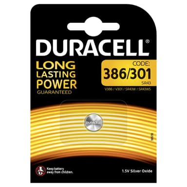 Duracell kelloparisto 386/301