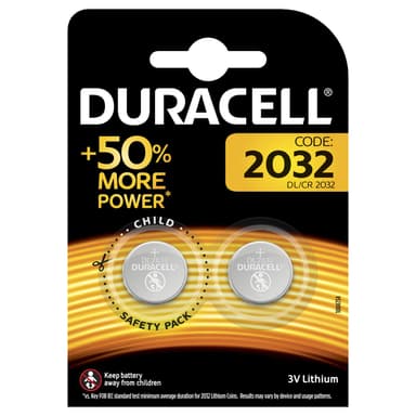 Duracell paristo CR2032 (2 kpl)