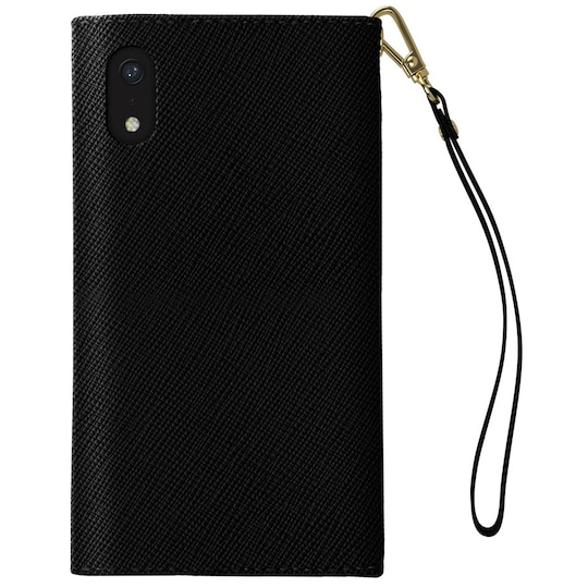 iDeal Mayfair iPhone XR lompakkokotelo (musta)