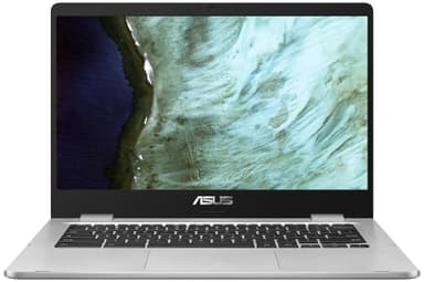 Asus Chromebook C423, 14" HD kannettava tietokone (hopea/musta)