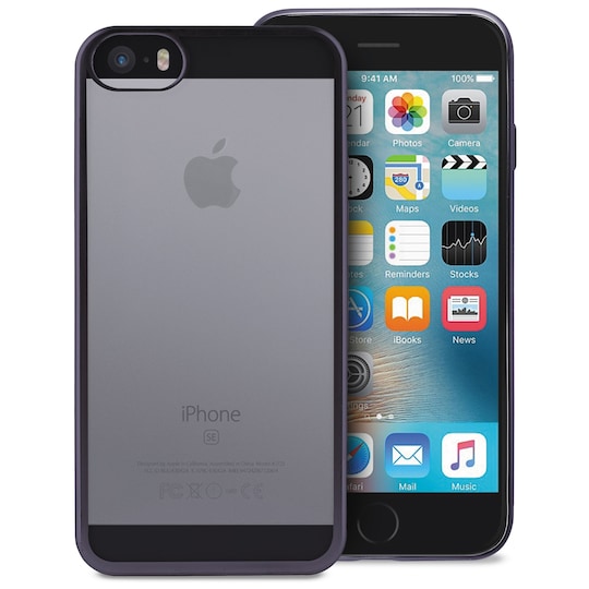 Puro iPhone SE/5S/5 suoja satiinikehys (harmaa)