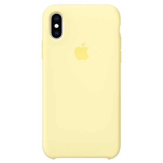 iPhone Xs silikonikuori (mellow yellow)