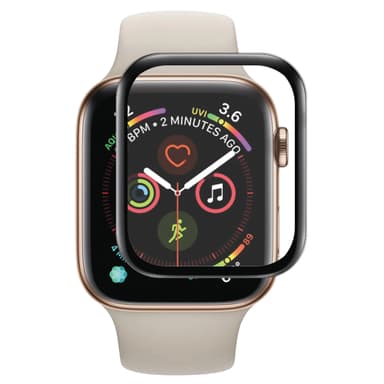Panzer Curved Silicate Back Apple Watch 4 40mm suoja (musta)