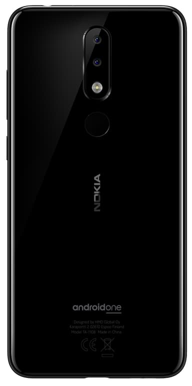 Nokia 5.1 Plus älypuhelin (kiiltävä musta)