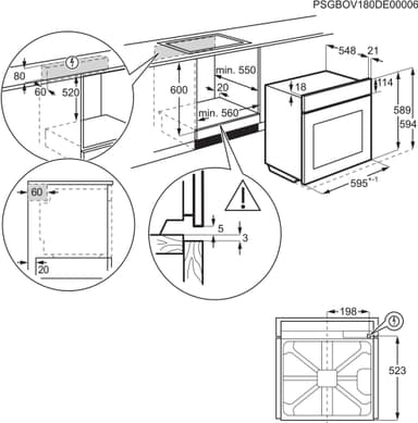 Electrolux erillisuuni EOP601X
