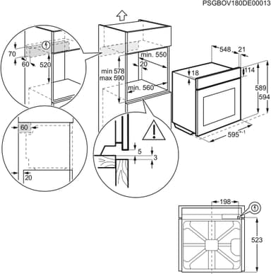 Electrolux erillisuuni EOP601X