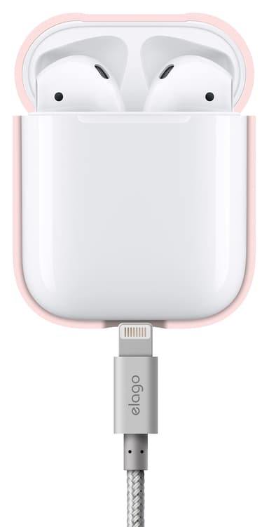 Elago AirPods silikonikotelo (valkoinen)