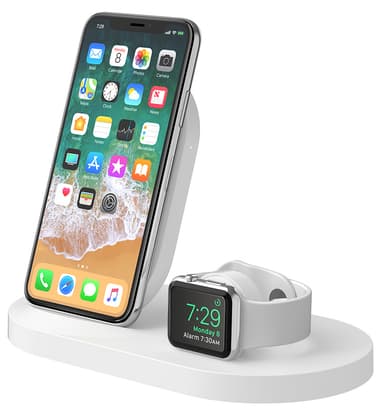 Belkin BOOST UP iPhone/Apple Watch langaton latausasema (valkoinen)