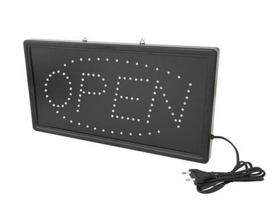 OPEN kyltti, LED - Gigantti verkkokauppa