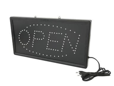 OPEN kyltti, LED