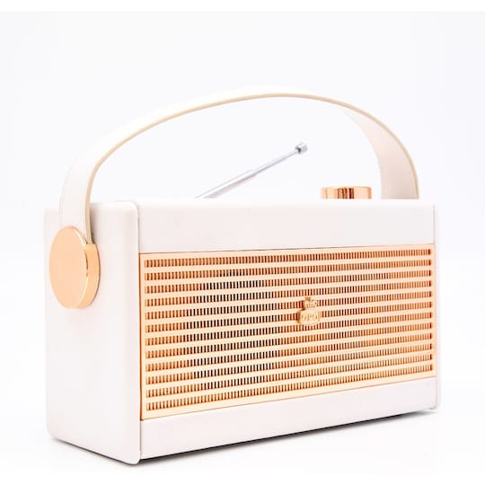 GPO Darcy Vintage Style Radio - Valkoinen & Kulta