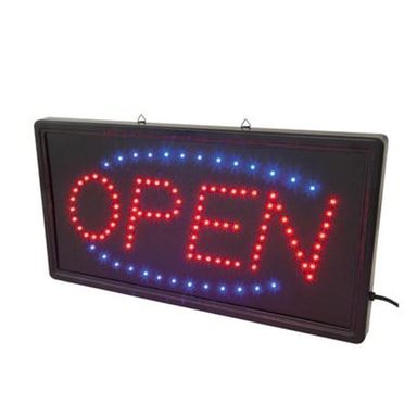 OPEN kyltti, LED - Gigantti verkkokauppa