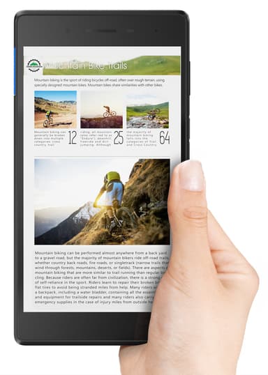 Lenovo Tab E7 Essential 7" tabletti 16 GB WiFi (musta)
