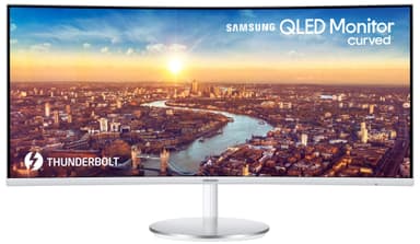 Samsung Curved C34J791 34" kaareva näyttö (hopea/valkoinen)