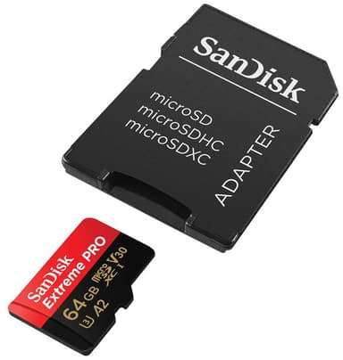 SanDisk MicroSDXC Extreme Pro 64 GB muistikortti