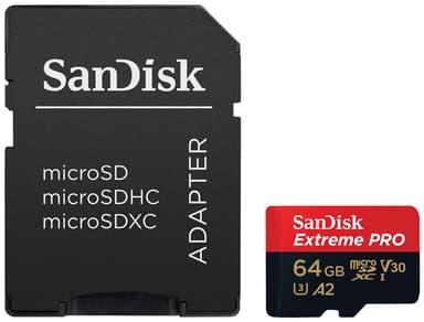 SanDisk MicroSDXC Extreme Pro 64 GB muistikortti