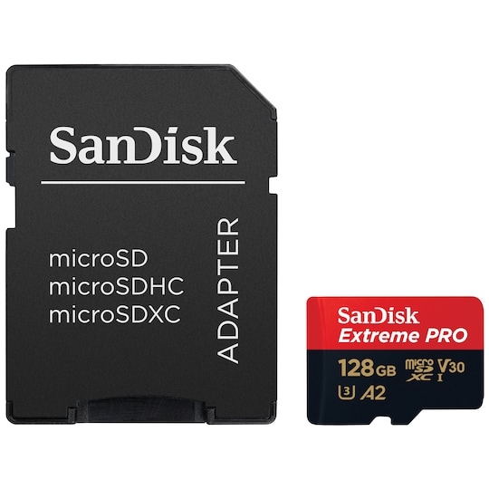 SanDisk MicroSDXC Extreme Pro 128 GB muistikortti