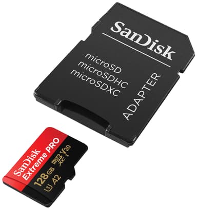 SanDisk MicroSDXC Extreme Pro 128 GB muistikortti