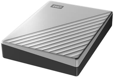 WD My Passport Ultra USB-C 4 TB kannettava kovalevy (hopea)