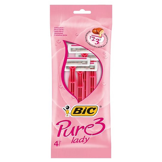 Bic Pure 3 Pink Lady shaver pakkaus 923046