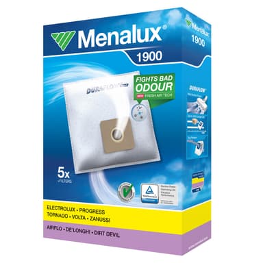 Menalux pölypussit 1900 (AFK/Airflo/Electrolux/Tornado yms.)