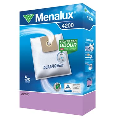 Menalux pölypussit 4200 (Alaska/Daewoo/Far/Sharp/NEC)