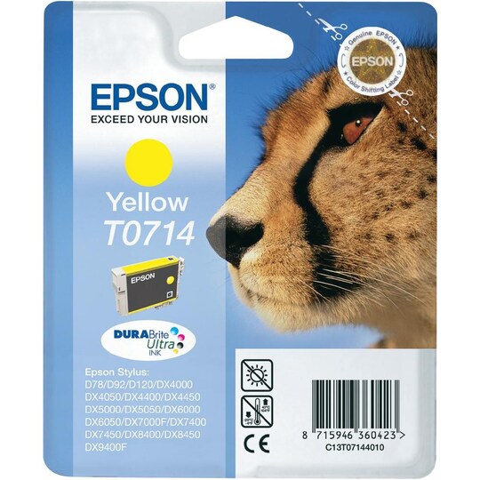Epson DuraBrite Ultra T0714 väripatruuna (keltainen)