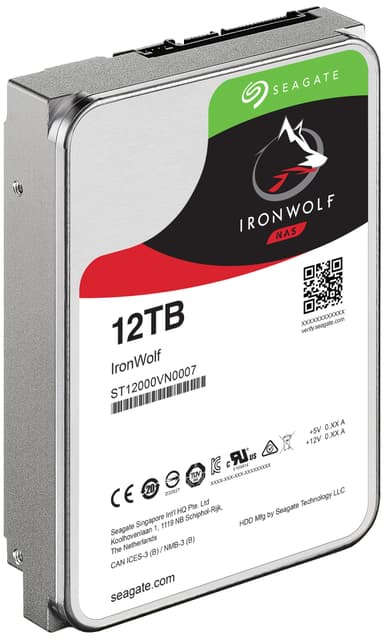 Seagate IronWolf 3,5"sisäinen NAS-kovalevy (12 TB)