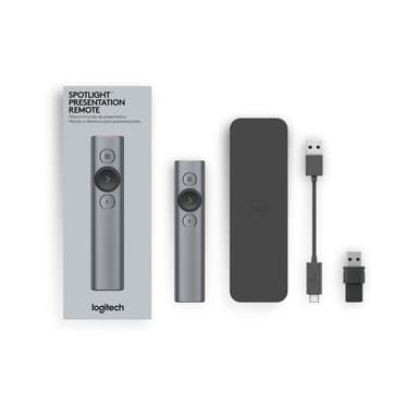 Logitech Spotlight esityskaukosäädin (harmaa)