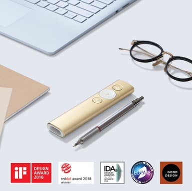 Logitech Spotlight esityskaukosäädin (kulta)