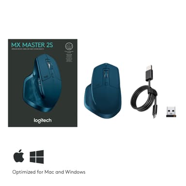 Logitech MX Master 2S langaton hiiri (tumma sinivihreä)