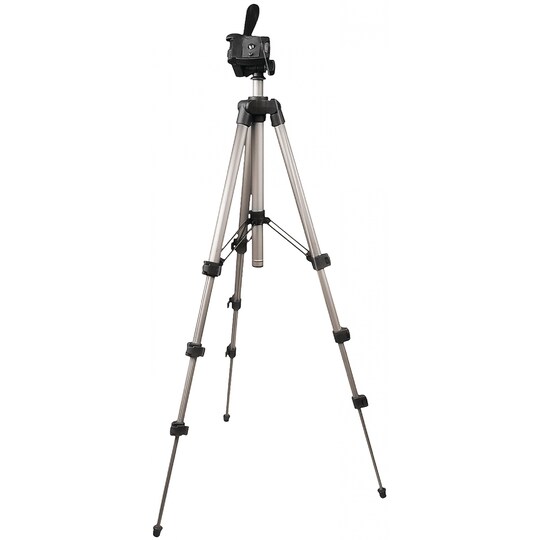 Kamera/video stativ vipbar, 105 cm. Sort/sølv
