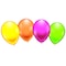 Neonfarvede uv balloner 100 stk. Mix