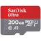 SanDisk Ultra Micro SD kortti 200 GB SD adapterilla