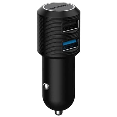Unisynk kaksois-USB autolaturi QC3 / 2.4A