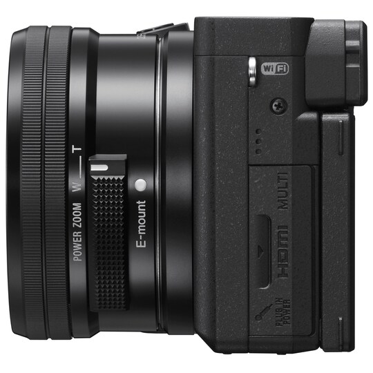 Sony Alpha A6400 järjestelmäkamera + E PZ 16-50 mm f/3.5-5.6 OSS