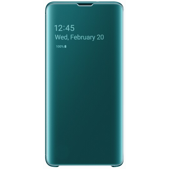 Samsung Galaxy S10 Clear View suojakuori (vihreä)