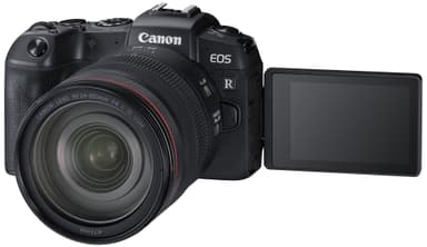 Canon EOS RP kamera + RF 24-105 mm ja EF-EOS R Mount Adapter