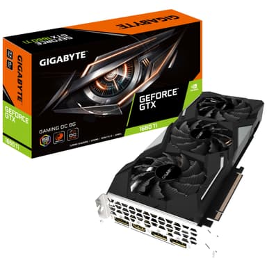 Gigabyte GeForce GTX 1660 Ti Gaming OC näytönohjain 6G