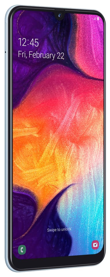 Samsung Galaxy A50 älypuhelin (valkoinen)