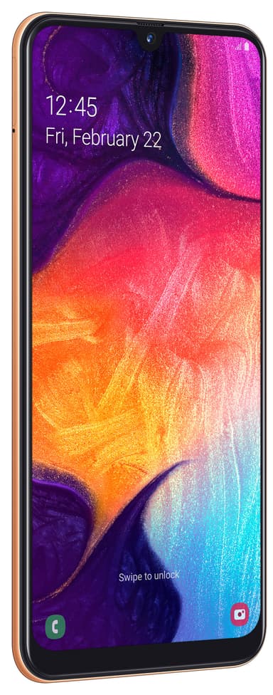 Samsung Galaxy A50 älypuhelin (koralli)