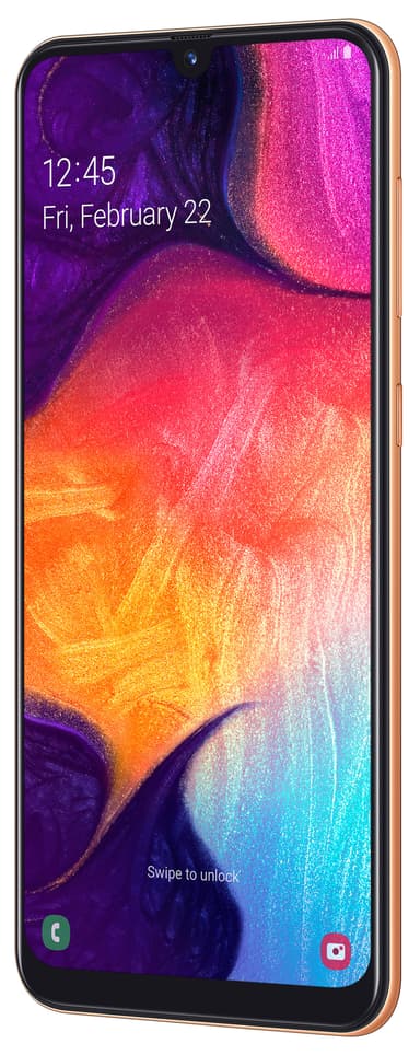 Samsung Galaxy A50 älypuhelin (koralli)