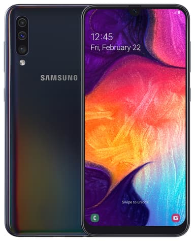 Samsung Galaxy A50 älypuhelin (musta)