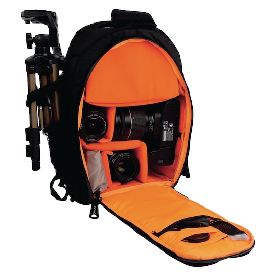 Camera sling bag 200 x 330 x 125 mm black/orange