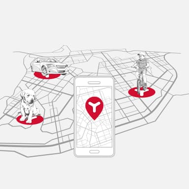 Yepzon One 2.0 GPS paikannin (valkoinen)