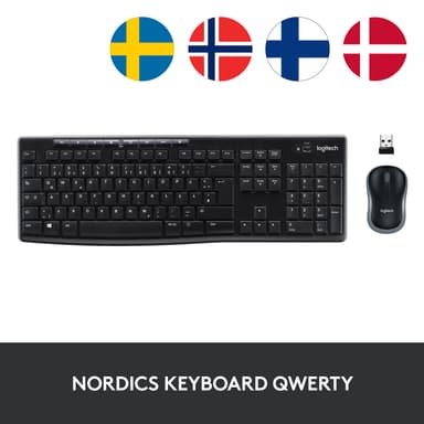 Logitech MK270 langaton näppäimistö ja hiiri