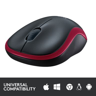 Logitech langaton hiiri M185 (punainen)