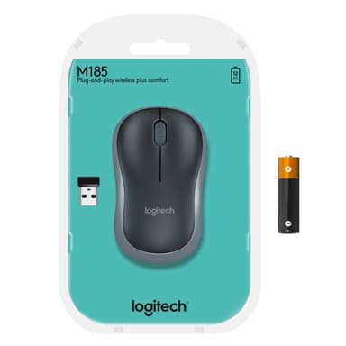 Logitech langaton hiiri M185 (harmaa)