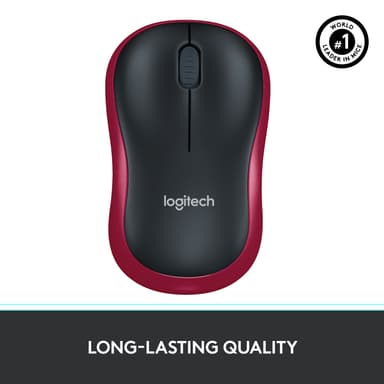 Logitech langaton hiiri M185 (punainen)