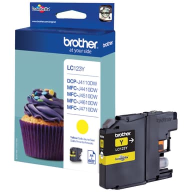 Brother LC123Y keltainen mustekasetti